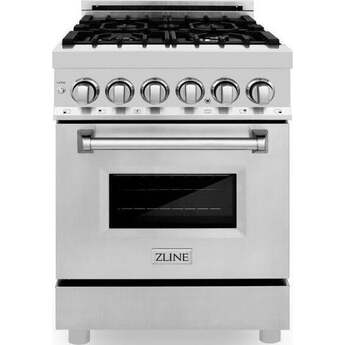 Z Line ZLINE RA24 24 Inch Stainless Steel Gas Freestanding Range, in Stainless Steel