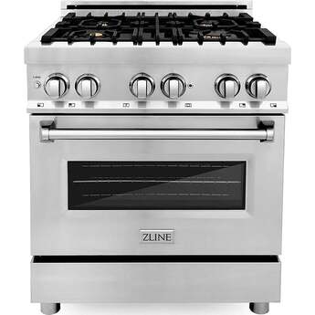 Z Line ZLINE RA30 30 Inch Stainless Steel Dual Fuel Convection Freestanding Range