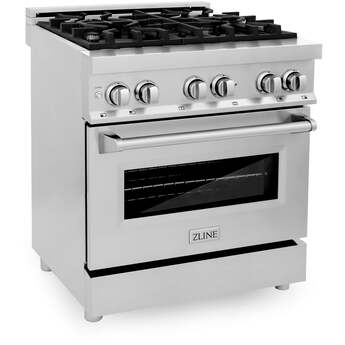 Z Line ZLINE RA30 30 Inch Stainless Steel Dual Fuel Convection Freestanding Range — thumbnail 5
