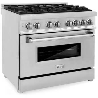 Z Line ZLINE RA36 36 Inch Stainless Steel Dual Fuel Convection Freestanding Range — thumbnail 10