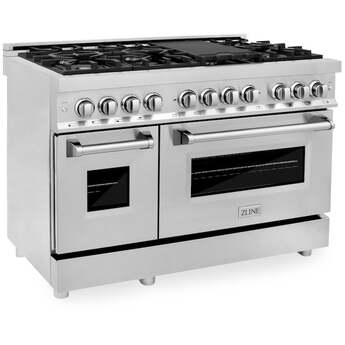 Z Line ZLINE RA48 48 Inch Stainless Steel Dual Fuel Convection Double Oven Freestanding — thumbnail 31