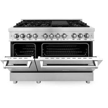 Z Line ZLINE RA48 48 Inch Stainless Steel Dual Fuel Convection Double Oven Freestanding — thumbnail 6