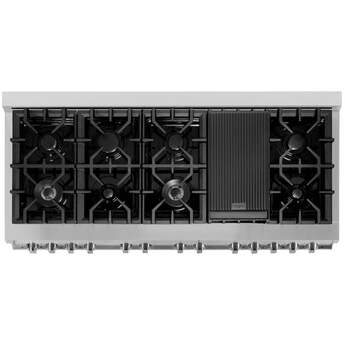Z Line ZLINE RA60 60 Inch Natural Gas, Dual Fuel Double Oven Freestanding Range in Stai — thumbnail 13