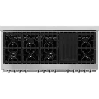 Z Line ZLINE RA60 60 Inch Natural Gas, Dual Fuel Double Oven Freestanding Range in Stai — thumbnail 3