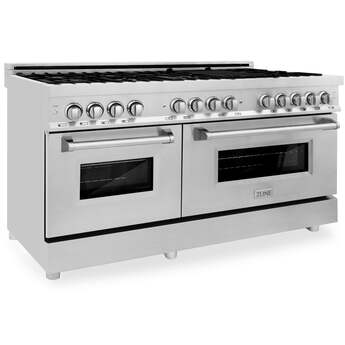 Z Line ZLINE RA60 60 Inch Natural Gas, Dual Fuel Double Oven Freestanding Range in Stai — thumbnail 41