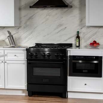 Z Line ZLINE RAB30 30 Inch Black Stainless Steel Gas Convection Freestanding Range — thumbnail 15