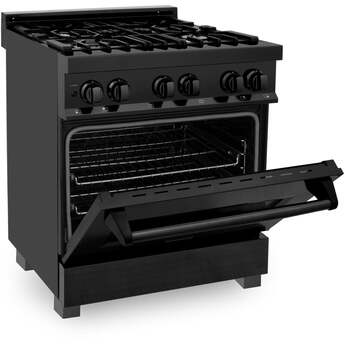 Z Line ZLINE RAB30 30 Inch Black Stainless Steel Gas Convection Freestanding Range — thumbnail 5