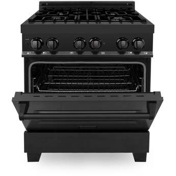 Z Line ZLINE RAB30 30 Inch Black Stainless Steel Gas Convection Freestanding Range — thumbnail 8