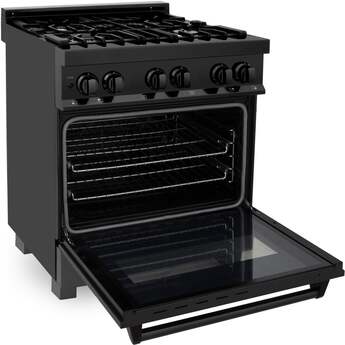 Z Line ZLINE RAB30 30 Inch Black Stainless Steel Gas Convection Freestanding Range — thumbnail 9