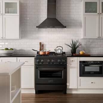 Z Line ZLINE RABBR30 30 Inch Black Stainless Steel Dual Fuel Freestanding Range, in Bla — thumbnail 10