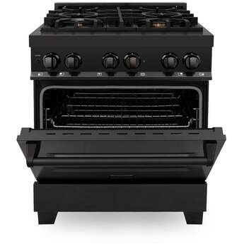 Z Line ZLINE RABBR30 30 Inch Black Stainless Steel Dual Fuel Freestanding Range, in Bla — thumbnail 19