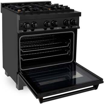 Z Line ZLINE RABBR30 30 Inch Black Stainless Steel Dual Fuel Freestanding Range, in Bla — thumbnail 22