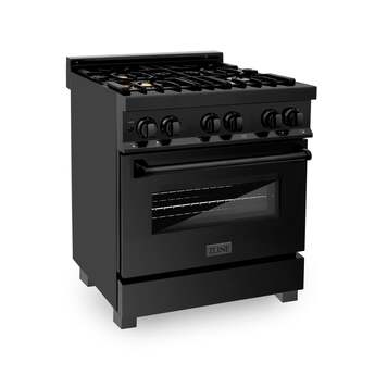 Z Line ZLINE RABBR30 30 Inch Black Stainless Steel Dual Fuel Freestanding Range, in Bla — thumbnail 23