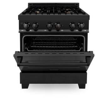 Z Line ZLINE RABBR30 30 Inch Black Stainless Steel Dual Fuel Freestanding Range, in Bla — thumbnail 32