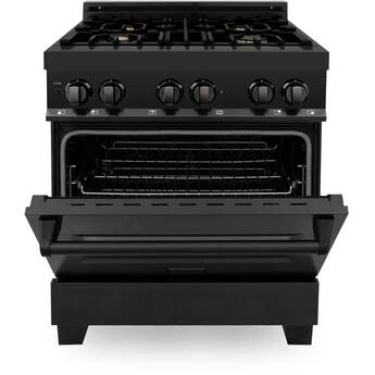 Z Line ZLINE RABBR30 30 Inch Black Stainless Steel Dual Fuel Freestanding Range, in Bla — thumbnail 34