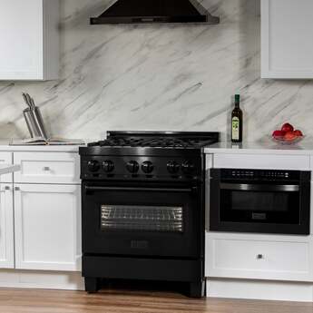 Z Line ZLINE RABBR30 30 Inch Black Stainless Steel Dual Fuel Freestanding Range, in Bla — thumbnail 38