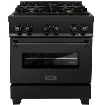 Z Line ZLINE RABBR30 30 Inch Black Stainless Steel Dual Fuel Freestanding Range, in Bla — thumbnail 50