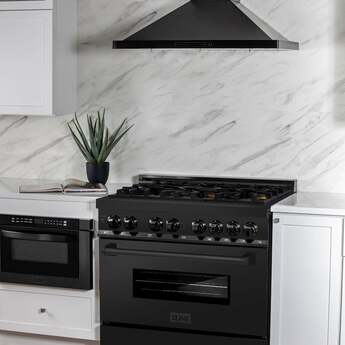 Z Line ZLINE RABBR36 36 Inch Black Stainless Steel Dual Fuel Freestanding Range, in Bla — thumbnail 18