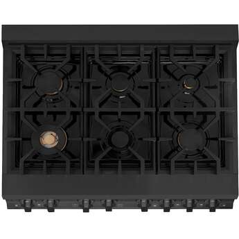 Z Line ZLINE RABBR36 36 Inch Black Stainless Steel Dual Fuel Freestanding Range, in Bla — thumbnail 19