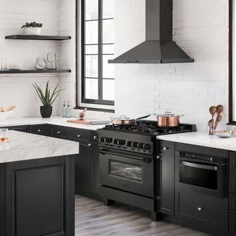 Z Line ZLINE RABBR36 36 Inch Black Stainless Steel Dual Fuel Freestanding Range, in Bla — thumbnail 25