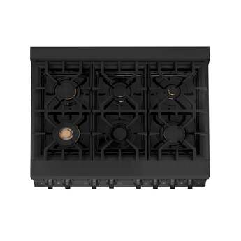 Z Line ZLINE RABBR36 36 Inch Black Stainless Steel Dual Fuel Freestanding Range, in Bla — thumbnail 30
