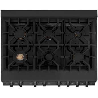 Z Line ZLINE RABBR36 36 Inch Black Stainless Steel Dual Fuel Freestanding Range, in Bla — thumbnail 32