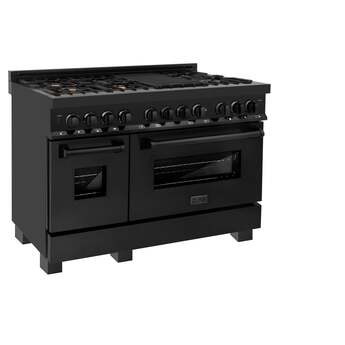 Z Line ZLINE RABBR48 48 Inch Black Stainless Steel Dual Fuel Freestanding Range, in Bla — thumbnail 13