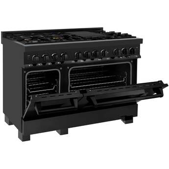 Z Line ZLINE RABBR48 48 Inch Black Stainless Steel Dual Fuel Freestanding Range, in Bla — thumbnail 15