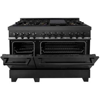 Z Line ZLINE RABBR48 48 Inch Black Stainless Steel Dual Fuel Freestanding Range, in Bla — thumbnail 17