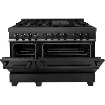 Z Line ZLINE RABBR48 48 Inch Black Stainless Steel Dual Fuel Freestanding Range, in Bla — thumbnail 39