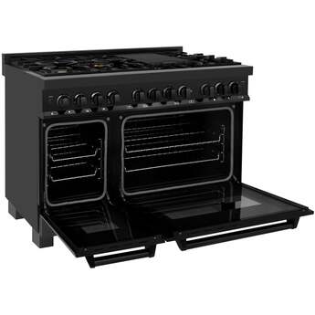 Z Line ZLINE RABBR48 48 Inch Black Stainless Steel Dual Fuel Freestanding Range, in Bla — thumbnail 40