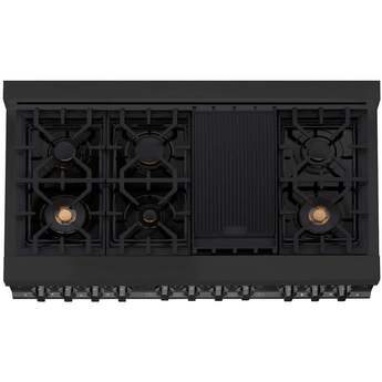 Z Line ZLINE RABBR48 48 Inch Black Stainless Steel Dual Fuel Freestanding Range, in Bla — thumbnail 41