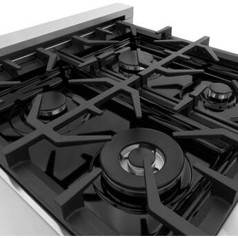 Z Line ZLINE RABLM30 30 Inch Black Matte Dual Fuel Convection Freestanding Range — thumbnail 12