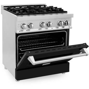 Z Line ZLINE RABLM30 30 Inch Black Matte Dual Fuel Convection Freestanding Range — thumbnail 14