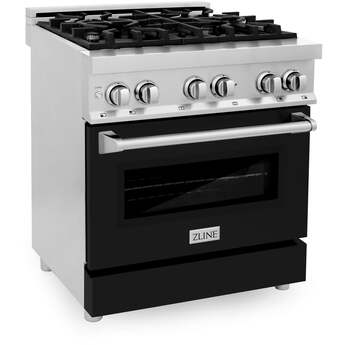 Z Line ZLINE RABLM30 30 Inch Black Matte Dual Fuel Convection Freestanding Range — thumbnail 16