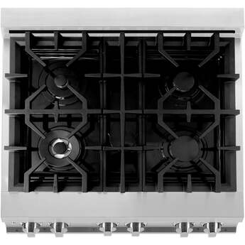 Z Line ZLINE RABLM30 30 Inch Black Matte Dual Fuel Convection Freestanding Range — thumbnail 18