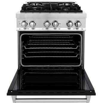 Z Line ZLINE RABLM30 30 Inch Black Matte Dual Fuel Convection Freestanding Range — thumbnail 21