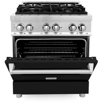 Z Line ZLINE RABLM30 30 Inch Black Matte Dual Fuel Convection Freestanding Range — thumbnail 24