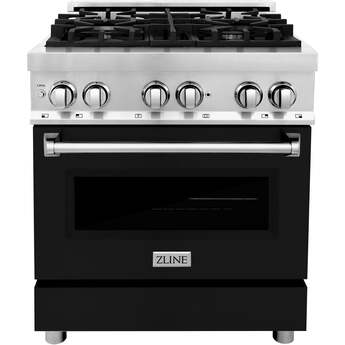 Z Line ZLINE RABLM30 30 Inch Black Matte Dual Fuel Convection Freestanding Range — thumbnail 27
