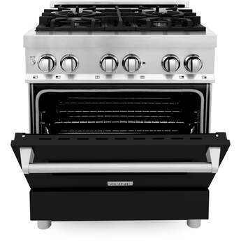 Z Line ZLINE RABLM30 30 Inch Black Matte Dual Fuel Convection Freestanding Range — thumbnail 29