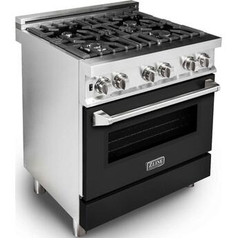 Z Line ZLINE RABLM36 36 Inch Black Matte Dual Fuel Convection Freestanding Range