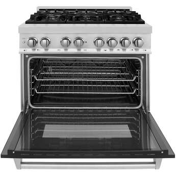 Z Line ZLINE RABLM36 36 Inch Black Matte Dual Fuel Convection Freestanding Range — thumbnail 30