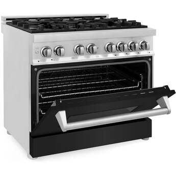 Z Line ZLINE RABLM36 36 Inch Black Matte Dual Fuel Convection Freestanding Range — thumbnail 32