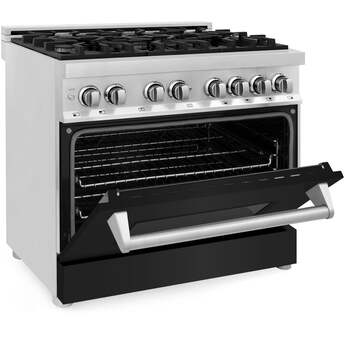 Z Line ZLINE RABLM36 36 Inch Black Matte Dual Fuel Convection Freestanding Range — thumbnail 33