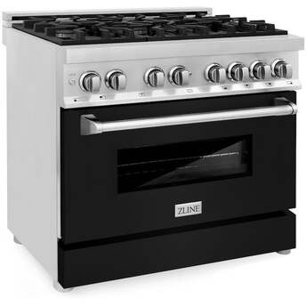 Z Line ZLINE RABLM36 36 Inch Black Matte Dual Fuel Convection Freestanding Range — thumbnail 34