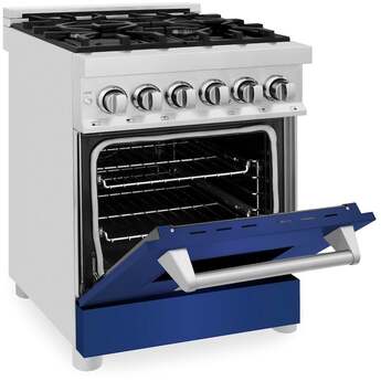 Z Line ZLINE RABM24  24 Inch Dual Fuel Natural Gas Freestanding Range, in Blue Matte — thumbnail 10