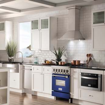 Z Line ZLINE RABM24  24 Inch Dual Fuel Natural Gas Freestanding Range, in Blue Matte — thumbnail 9