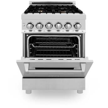 Z Line ZLINE RABR24 24 Inch Stainless Steel Dual Fuel Freestanding Range, in Stainless — thumbnail 19