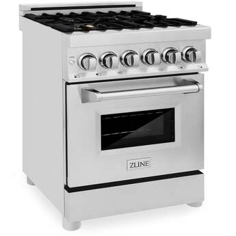 Z Line ZLINE RABR24 24 Inch Stainless Steel Dual Fuel Freestanding Range, in Stainless — thumbnail 27