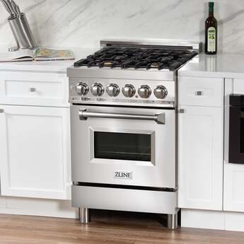 Z Line ZLINE RABR24 24 Inch Stainless Steel Dual Fuel Freestanding Range, in Stainless — thumbnail 33